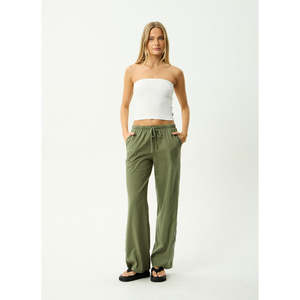 Afends: AFENDS DIRTS JERSEY PANT - DEEP OLIVE