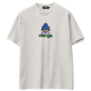XLARGE GRIN TEE - ASH HEATHER