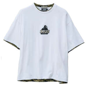 Xlarge: XLARGE DOUBLE LAYER GORILLA FIT TEE - WHITE