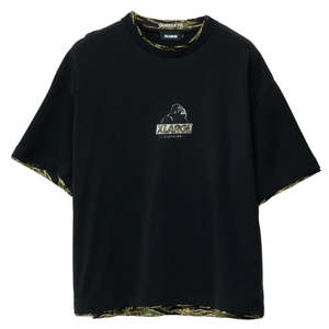 XLARGE DOUBLE LAYER GORILLA FIT TEE - PIGMENT BLACK