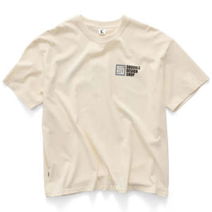 Apparel: S/DOUBLE PAINTER TEE - UNBLEACHED