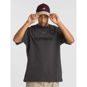 NEW BALANCE NUMERIC COTTON TEE - FADED BLACK