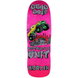 10 Inch Skateboard Decks: HEROIN DEAD DAVE KNOCK OFF DECK 10.1"