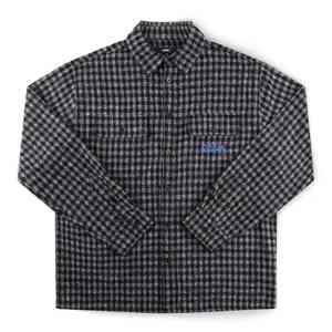 FORMER VIVIAN FLANNEL LS SHIRT - WORN BLACK