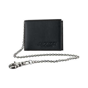 JACUZZI UNLIMITED PU LEATHER CHAIN WALLET - BLACK