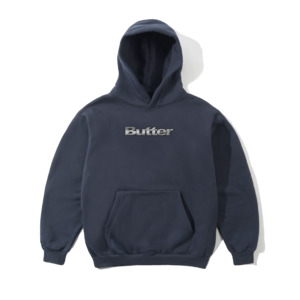 BUTTER GOODS ALLOY LOGO PULLOVER HOOD - LEAD BLUE