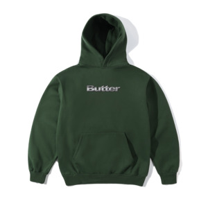 BUTTER GOODS ALLOY LOGO PULLOVER HOOD - BOTTLE GREEN