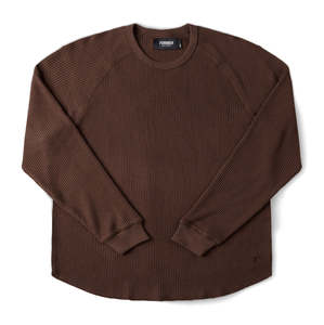 Apparel: FORMER AG RAGLAN WAFFLE - BROWN