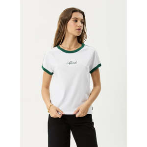 Afends: AFENDS GAMES REGULAR TEE - WHITE