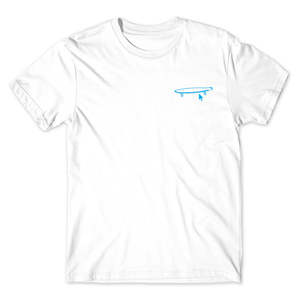 GIRL CRAILTAP LOGO TEE - WHITE