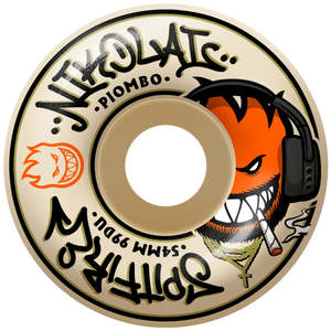 54mm Skateboard Wheels: SPITFIRE NIKOLAI PIOMBO PRO EDITION FORUMLA FOUR CLASSIC 54MM 99D
