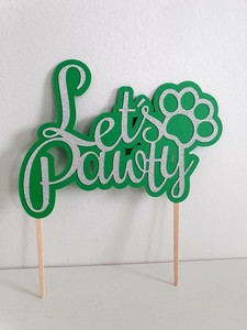Products: Let's Pawty Cake Topper Pawfect Limited