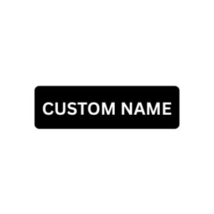 2 x Custom Name Tags (Pawform)