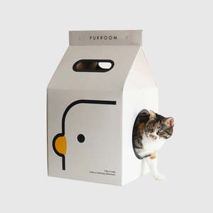 Purroom: PURROOM Cat Scratching Milk House