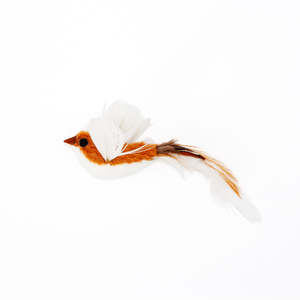 Brown Finch Feather Cat Teaser Wand