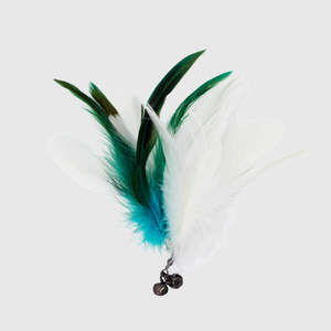 Natural Feather Cat Teaser Wand