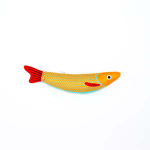 Cat Toys: Yellow Hairtail Fish Catnip Cat Toy
