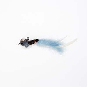 Cat Toys: Grey Robin Feather Cat Teaser Wand