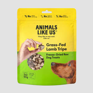 ANIMALS LIKE US Grass-Fed Lamb Tripe Freeze Dried Dog Treats