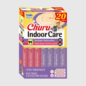 All Available: INABA Churu Indoor Care Tuna & Chicken Variety Box Cat Treats