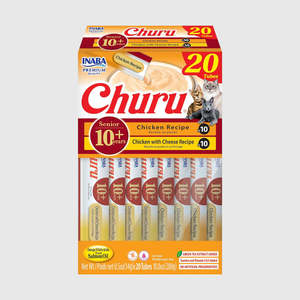 All Available: INABA Churu Senior 10+ Chicken Variety Box Cat Treats