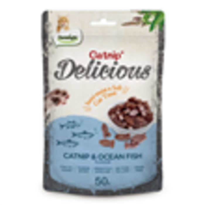 Cats: Dentalight Cat Treat Catnip & Ocean Fish Flavour 50g