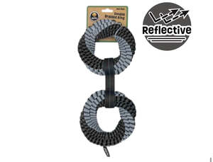 Dog Toys: BLITZ DOUBLE BRAIDED  RING GREY