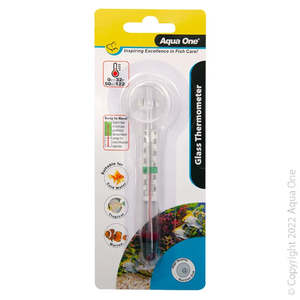 Heaters Thermometers: Aqua One Glass Thermometer