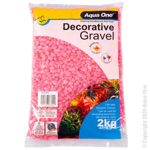 Aqua One Decorative Gravel - PINK 2KG