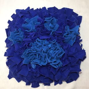 Blue Paw Print Snuffle Mat