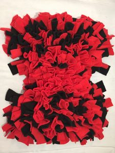 Black & Red Bone Snuffle Mat