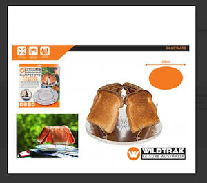 Camping: Folding 4 Slice Toaster S/Steel