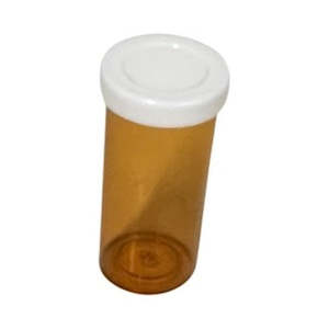 First Aid: Pill Container 28ml Brown Base  W Lid