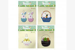 Easter: Easter Diy Felt Kit 2pk 4asst