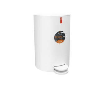 Rubbish Bins: Idee Pedal Bin 11L -  White