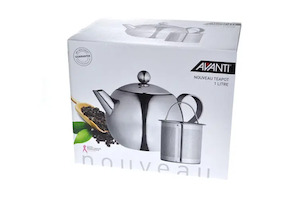 Teapots: Avanti Nouveau S/less Steel Teapot 900ml