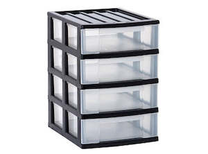 Taurus: Taurus A4 Desktop Units – 4 Drawer (Charcoal)