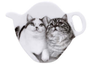 Tea Bag Holder, Feline Friends Fixated Friends