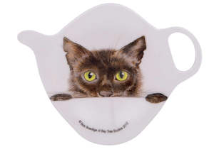 5 Clearance: Tea Bag Holder, Peeping Felines