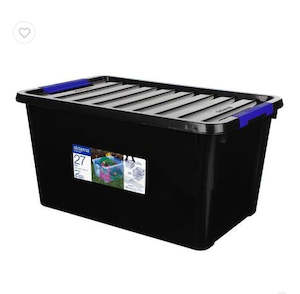 Sistema 27L Storage Bin & Lid, Black