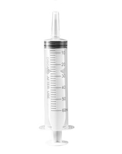 First Aid: Transparent Syringe, 60ml