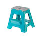 Compact 2 Step Foldable 40cm Stool Turquoise