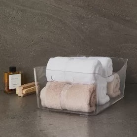 Basket Clr w/Handles 33.5x 24x14.4cm