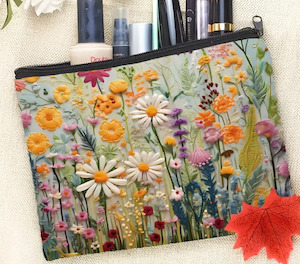Travel Canvas Cosmetic Bag