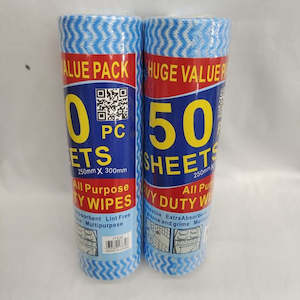 Heavy Duty Wipes 50 Sheet Roll