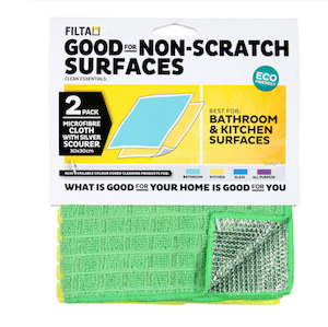 Filta Silver Scourer Microfibre cloth 2pk