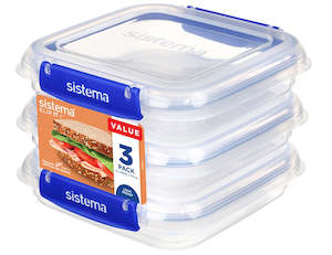 Sistema Sale: Sistema KLIP IT PLUS™ 520ml Square 3-Pack