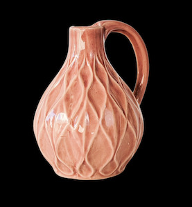 Diamond Jug Salmon 14cm