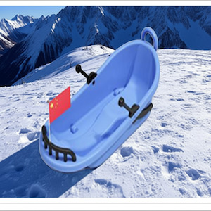 Top Sellers: Snow sled Patriotic Boat W Wheels Sled