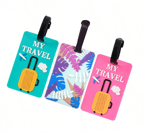 Luggage Tag Bright Rubber